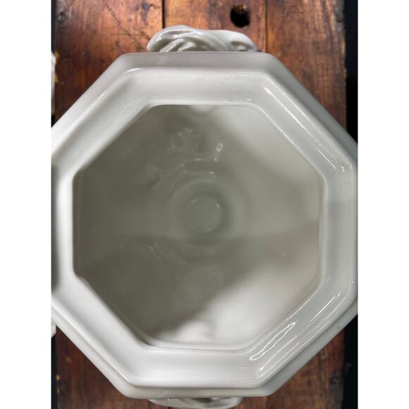 Vintage Red Cliff Ironstone Sauce Boat & Lid with Underplate (Grape) - Picture 7 of 10